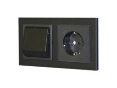 Stofzuigcontact Snoover mat zwart