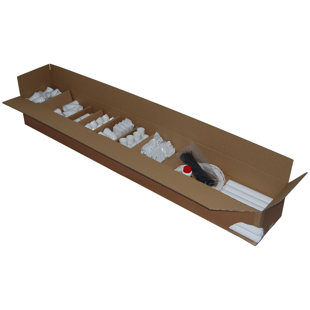 Installatiepakket B met 5 stofzuigcontacten