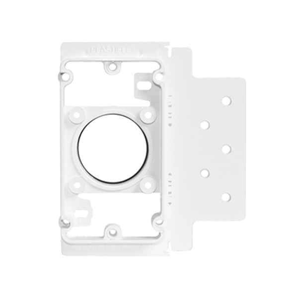 Montageplaat standaard (incl. korte 90gr. bocht)