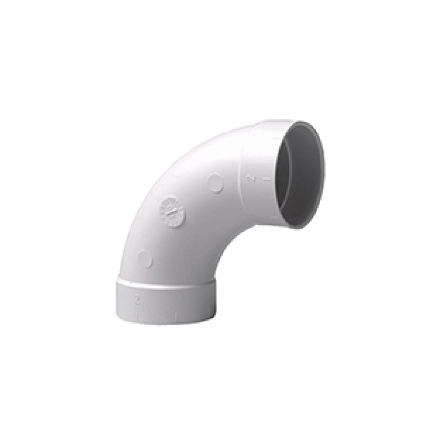 Bocht 2" 90° stromend 2x mof