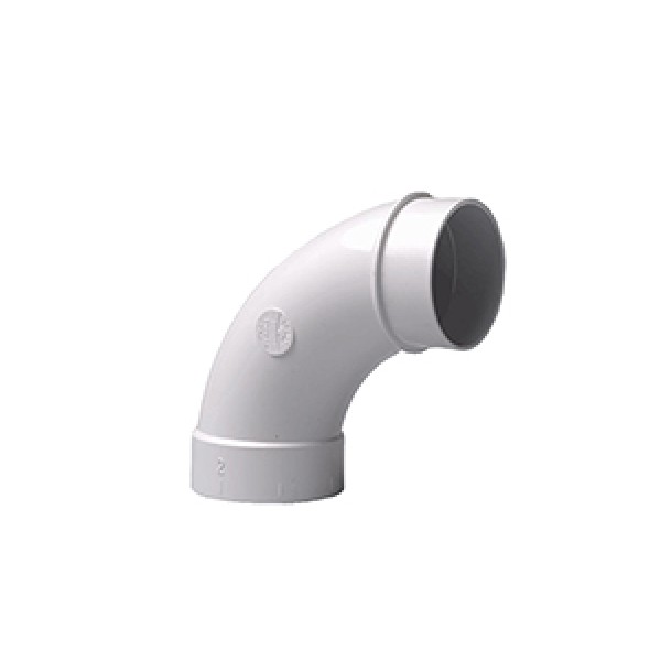 Bocht 2" 90º stromend spie/mof