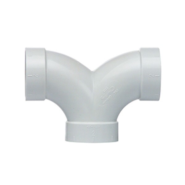 T-stuk 2" 2x 90º 2x mof