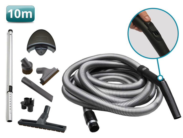 Slang en borstelset Garage 10 meter