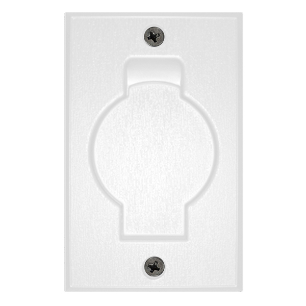 Stofzuigcontact ronde deur wit