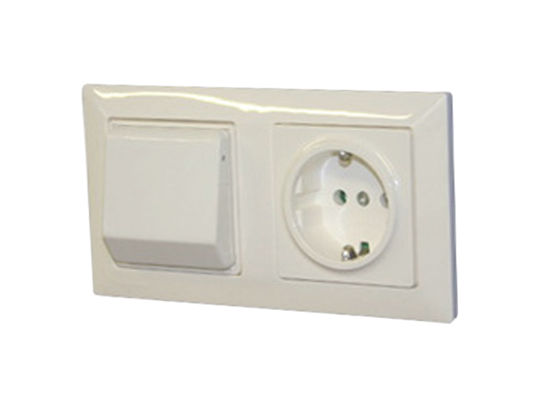 Stofzuigcontact Snoover glans wit