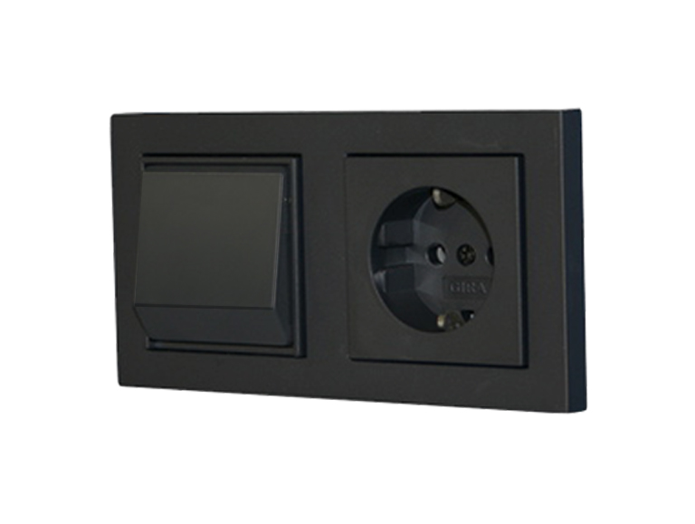 Stofzuigcontact Snoover glans zwart