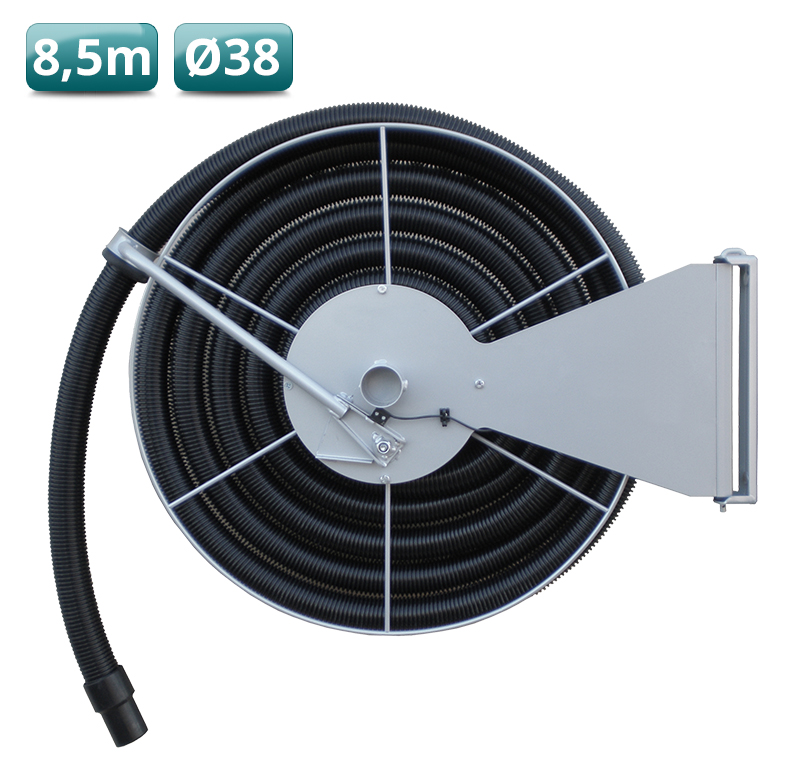 Slanghaspel met 38mm slang - 8,5 meter
