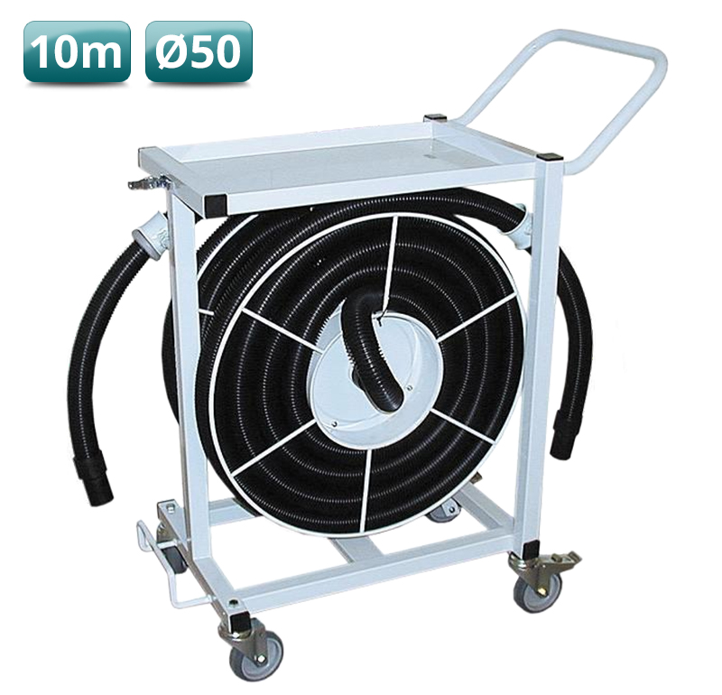 Slang trolley met 50mm slang - 10 meter