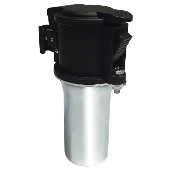 Stofcontact Opbouw Pro kunststof met metalen aansluitstuk met microswitch