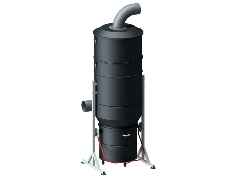 Voorafscheider met 210 liter opvangbak en filter 29m2