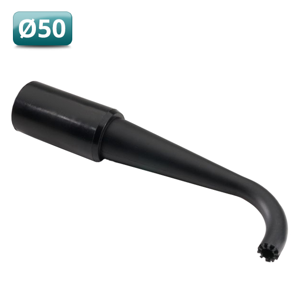 Puntzuiger met 90° bocht 50mm