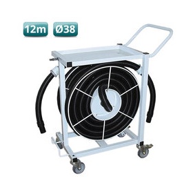 Slang trolley met 38mm slang - 12 meter