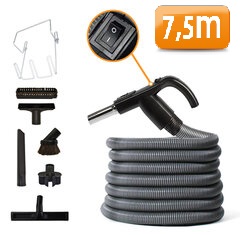 Slang en borstelset De Luxe 7,5 meter